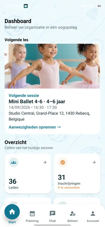Mobiel dashboard